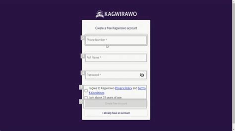 kagwirawo registration